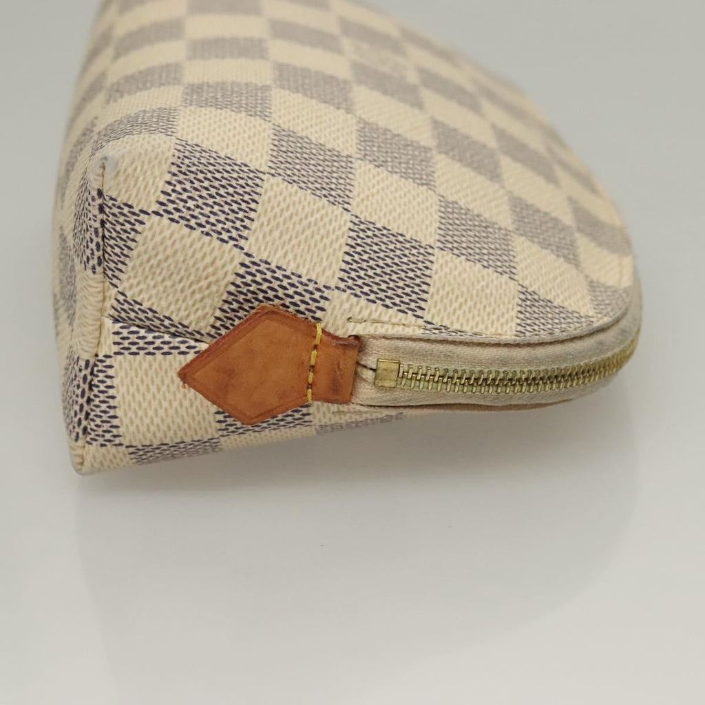 Louis Vuitton Cosmetic Pouch Damier White Canvas Bag (Pre-Owned)