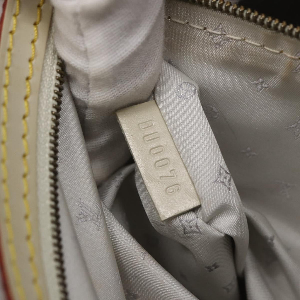 Louis Vuitton Suhali Lockit Handbag Leather White Leather Tote Bag Bag (Pre-Owned)