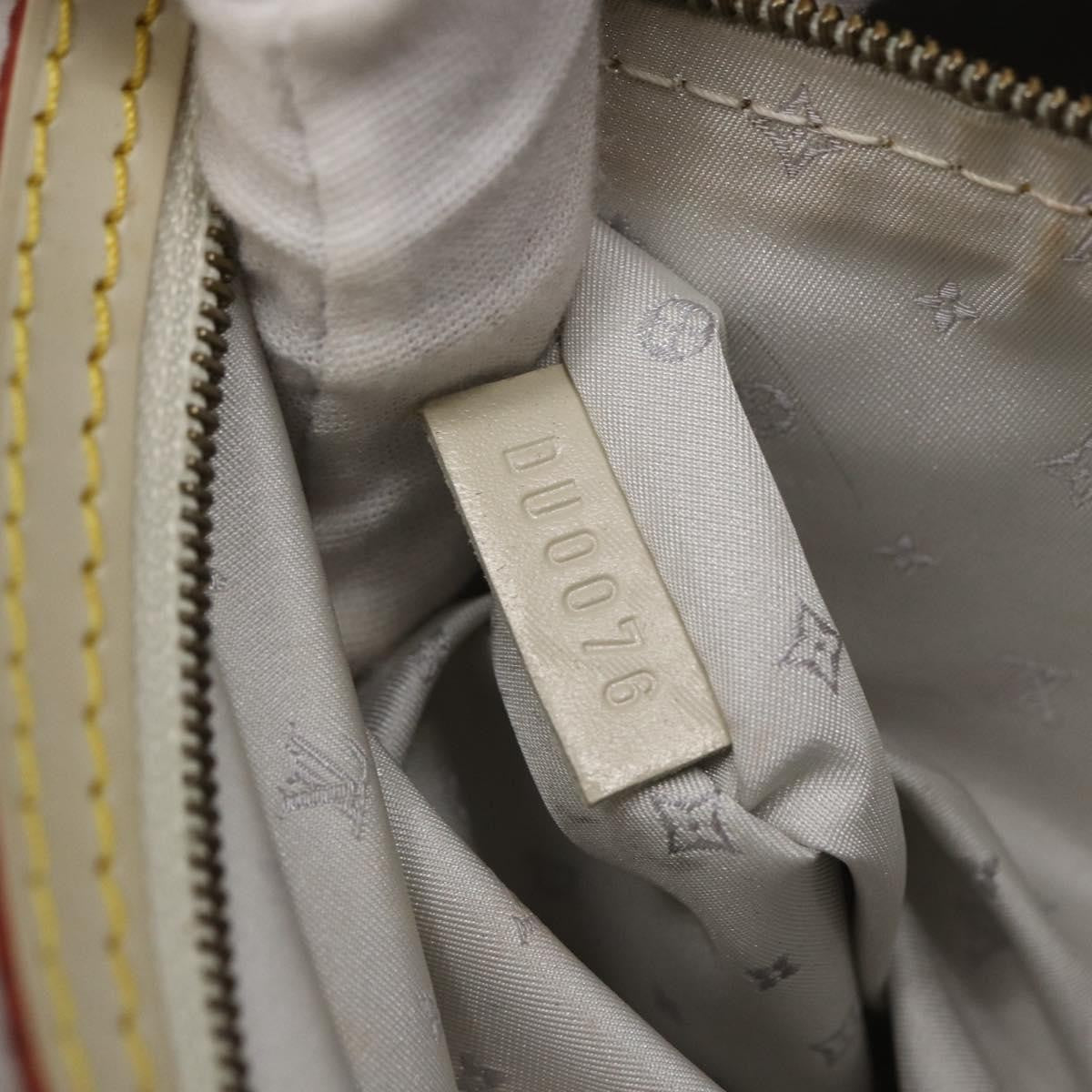 Louis Vuitton Suhali Lockit Handbag Leather White Leather Tote Bag Bag (Pre-Owned)