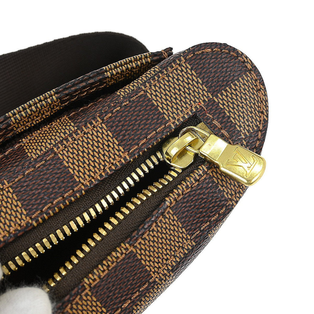 Louis Vuitton Geronimos Waist Bag Damier Brown Canvas Shoulder Bag Bag (Pre-Owned)
