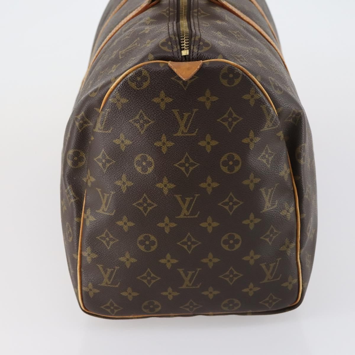 Louis Vuitton Keepall Bag Monogram Canvas Brown Canvas Travel Bag Bag (Pre-Owned)