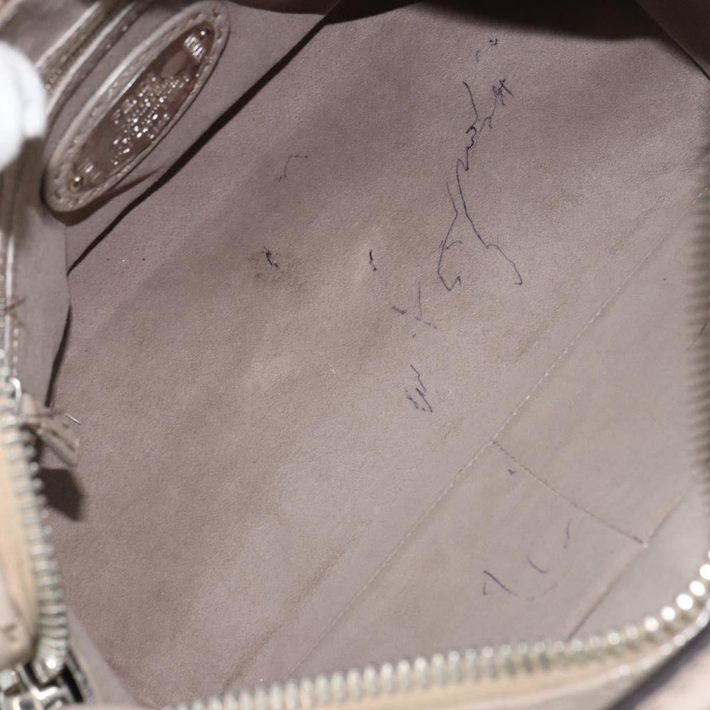 Fendi Selleria Lei Bag Leather Gray Leather Handbag (Pre-Owned)