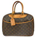 Louis Vuitton Deauville Handbag Monogram Canvas Brown Canvas Handbag (Pre-Owned)