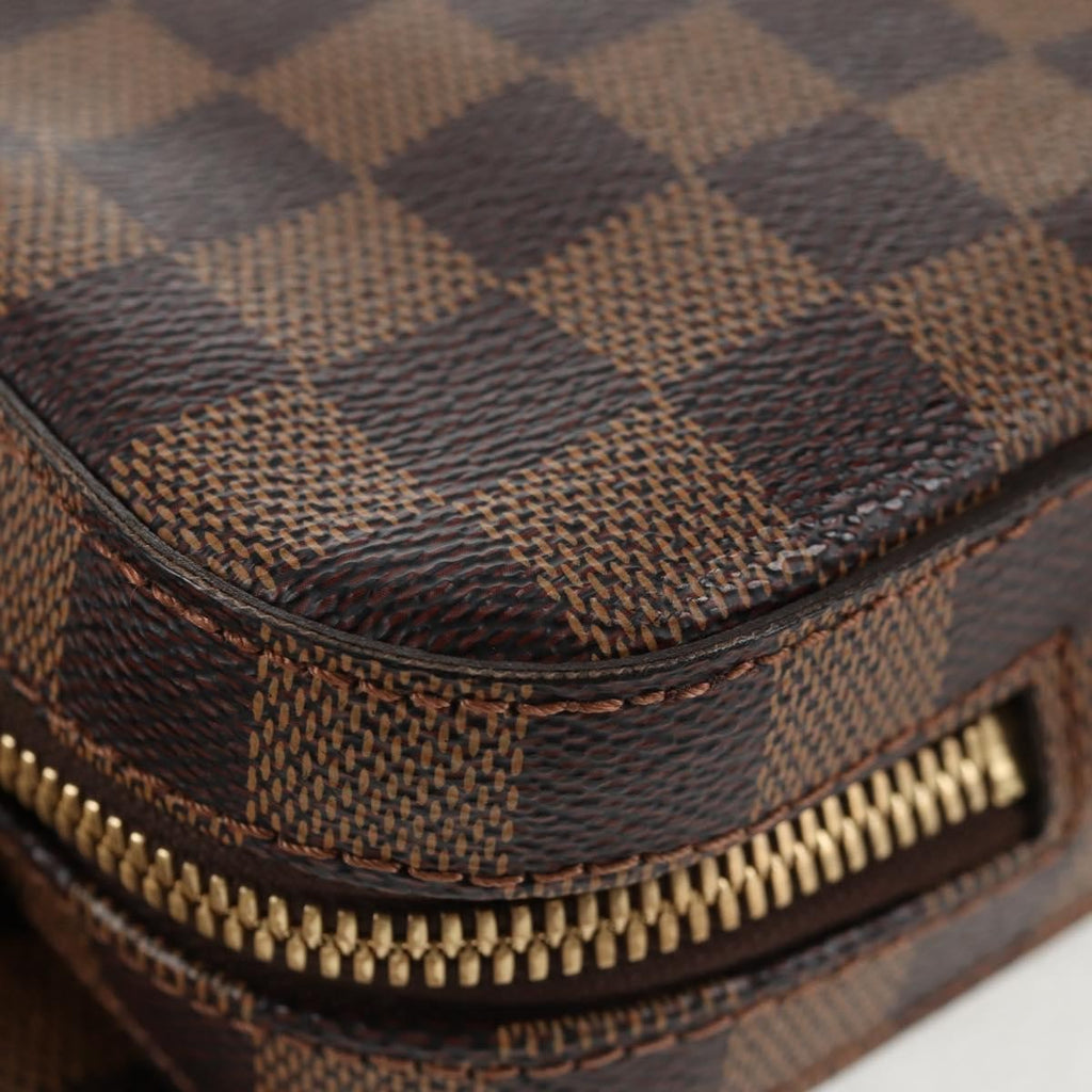 Louis Vuitton Geronimos Waist Bag Damier Brown Canvas Shoulder Bag Bag (Pre-Owned)