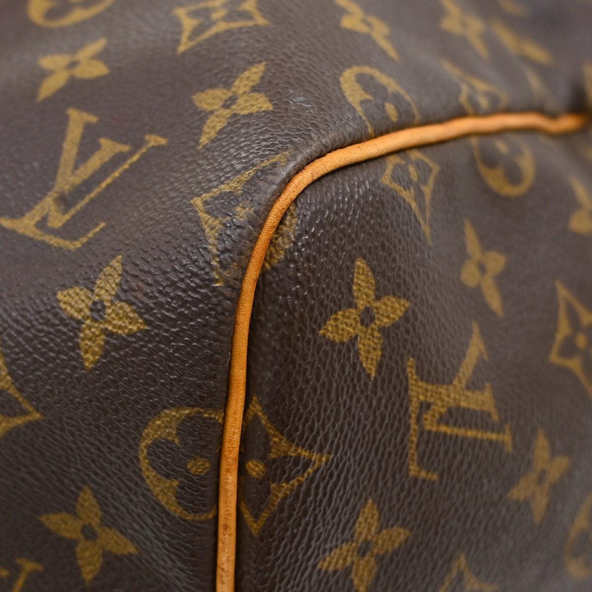 Louis Vuitton Keepall Bandouliere Bag Monogram Canvas Brown Canvas Travel Bag Bag (Pre-Owned)