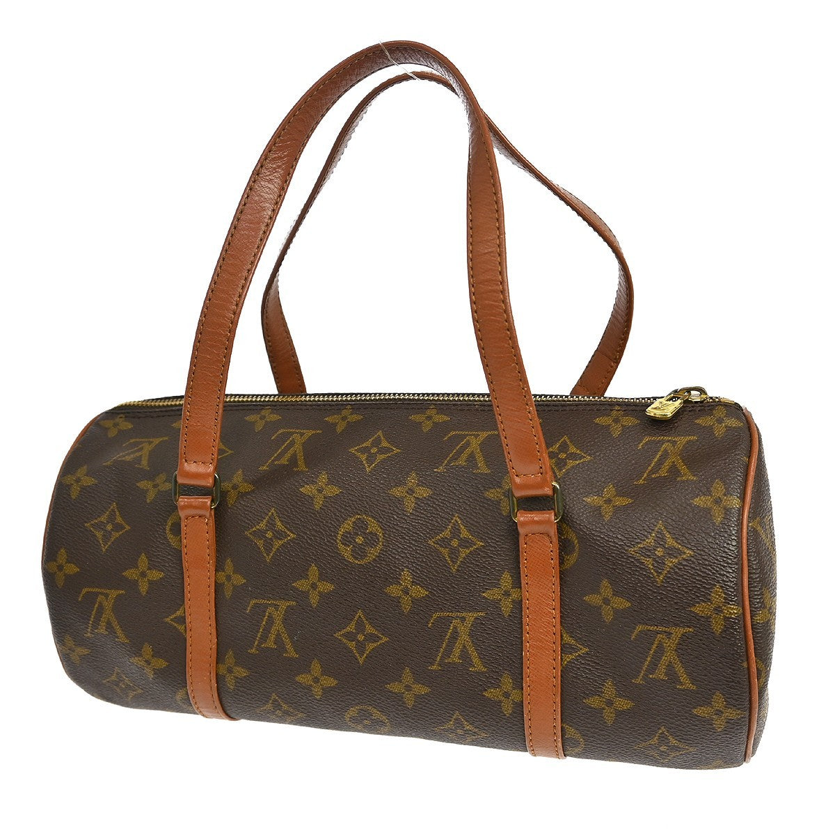 Louis Vuitton Papillon Handbag Monogram Canvas Brown Canvas Handbag (Pre-Owned)