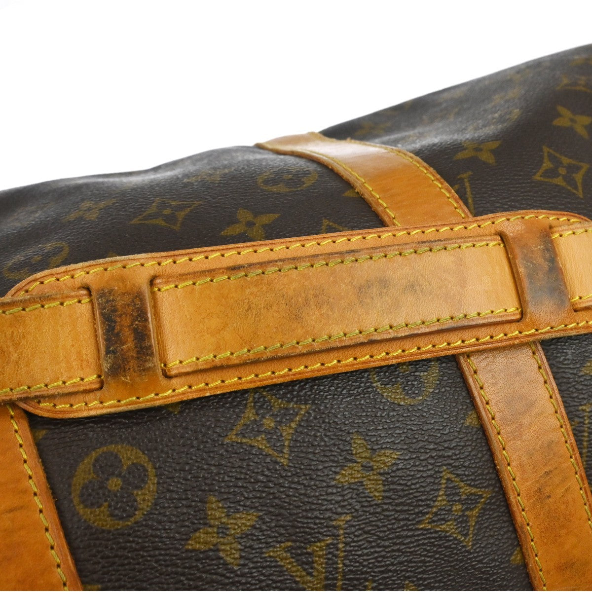 Louis Vuitton Keepall Bandouliere Bag Monogram Canvas Brown Canvas Travel Bag Bag (Pre-Owned)