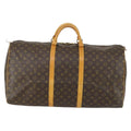 Louis Vuitton Keepall Bag Monogram Canvas Brown Canvas Travel Bag Bag (Pre-Owned)