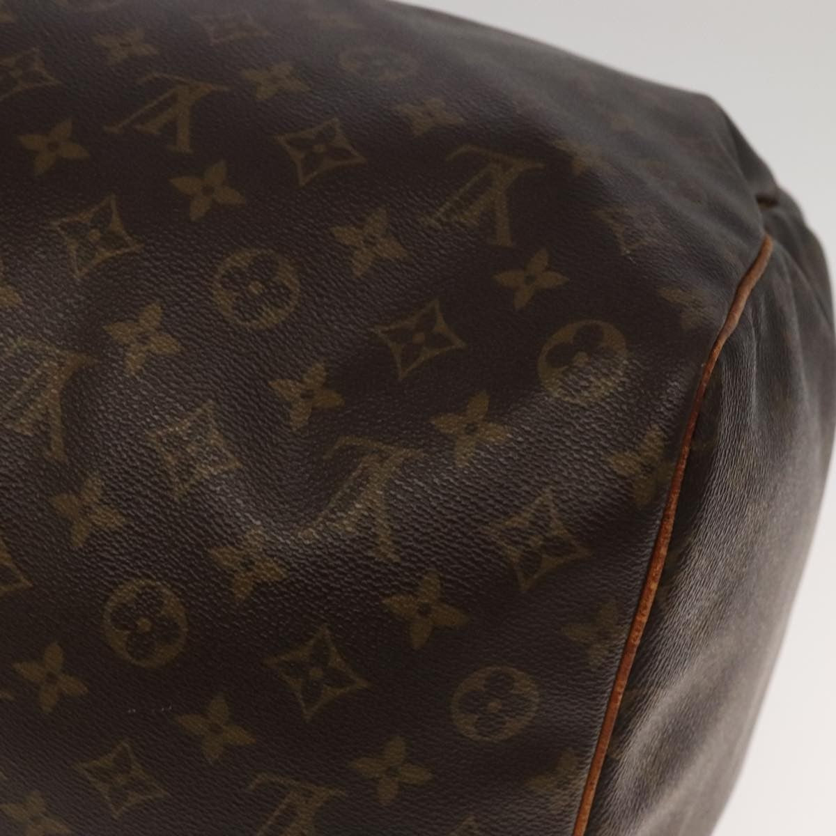 Louis Vuitton Keepall Bag Monogram Canvas Brown Canvas Travel Bag Bag (Pre-Owned)