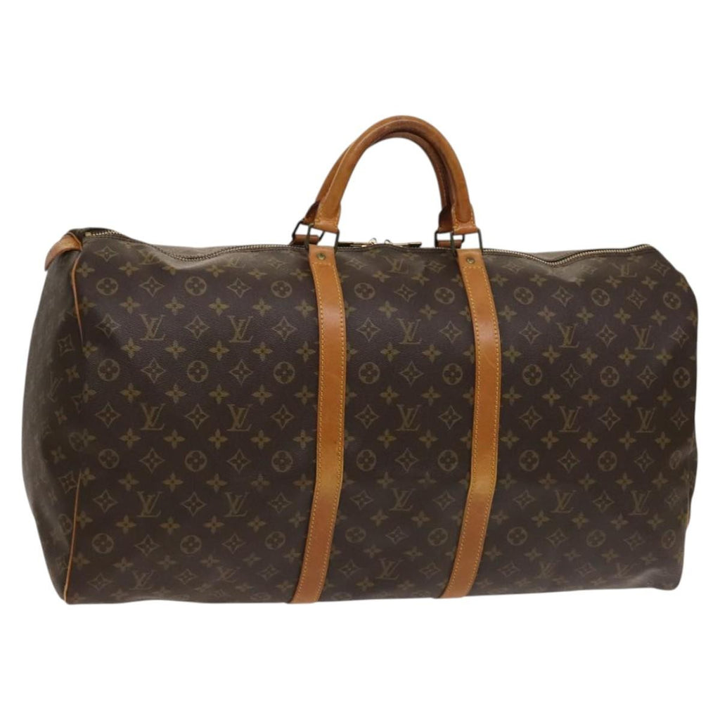 Louis Vuitton Keepall Bag Monogram Canvas Brown Canvas Travel Bag Bag (Pre-Owned)