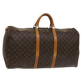 Louis Vuitton Keepall Bag Monogram Canvas Brown Canvas Travel Bag Bag (Pre-Owned)