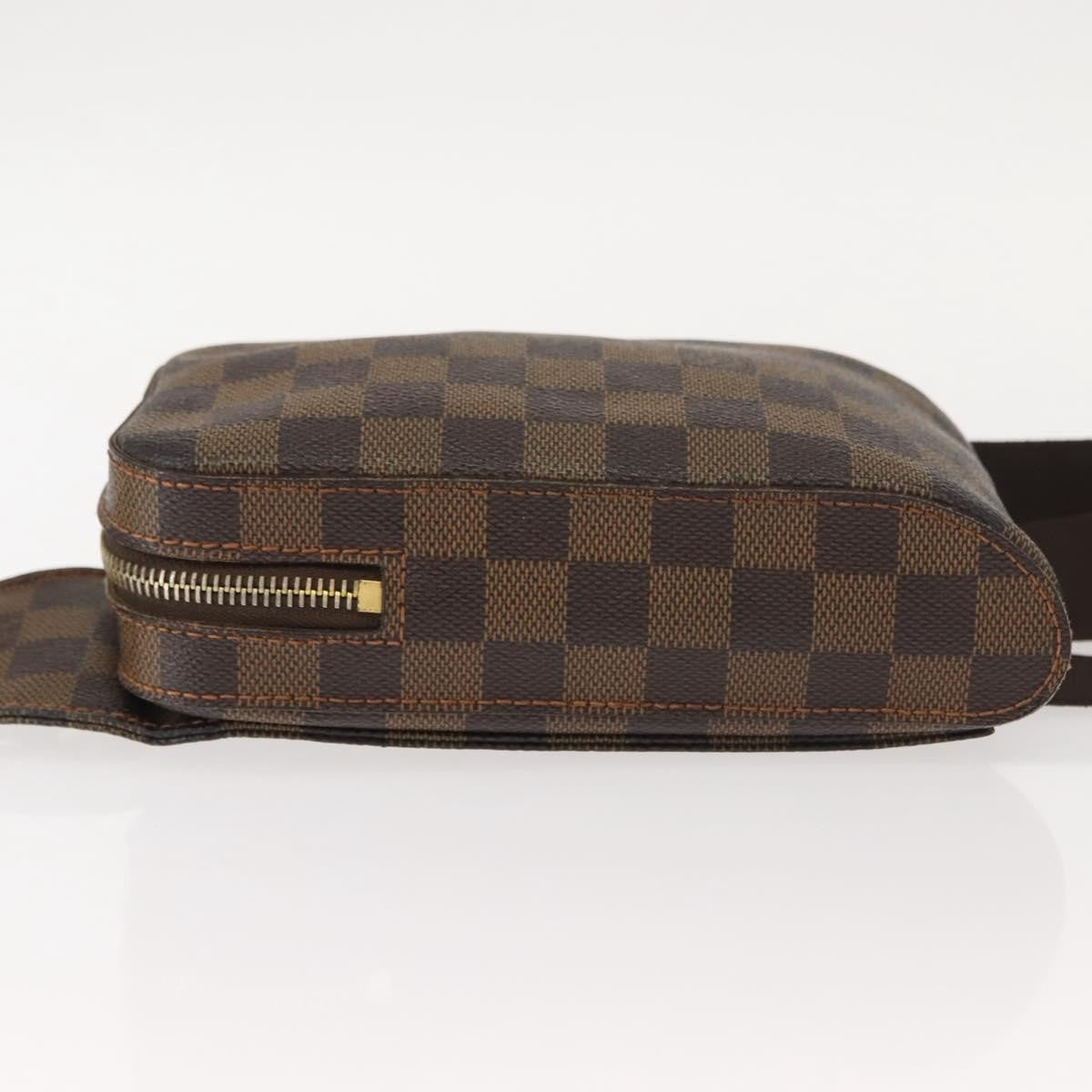 Louis Vuitton Geronimos Waist Bag Damier Brown Canvas Shoulder Bag Bag (Pre-Owned)
