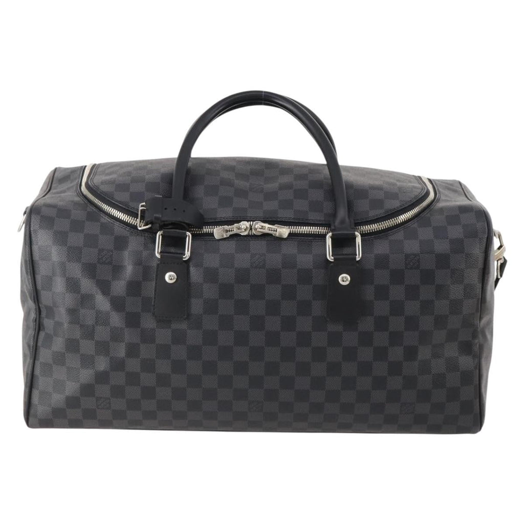 Louis Vuitton Roadster Duffle Bag Damier Graphite Gray Canvas Travel Bag Bag (Pre-Owned)