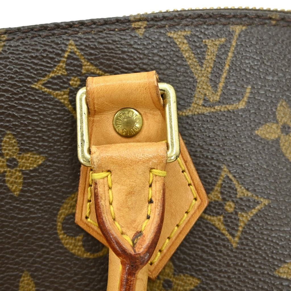 Louis Vuitton Alma Handbag Monogram Canvas Brown Canvas Handbag (Pre-Owned)