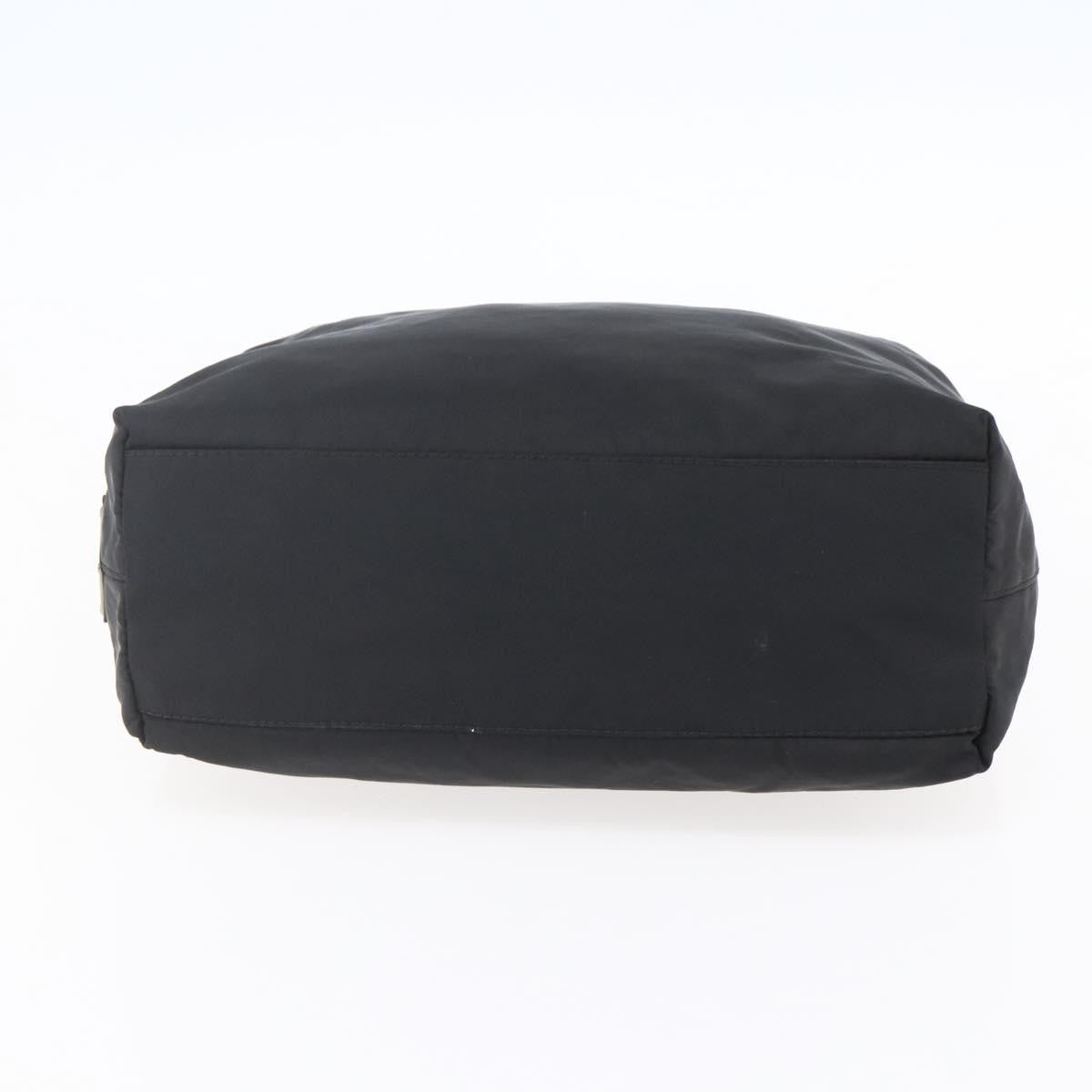 Prada Vintage Handbag Tessuto Black Nylon Handbag (Pre-Owned)