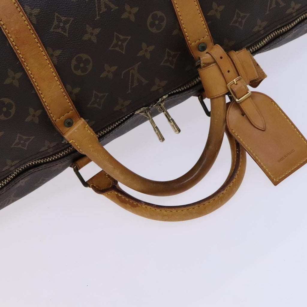 Louis Vuitton Keepall Bag Monogram Canvas Brown Canvas Travel Bag Bag (Pre-Owned)