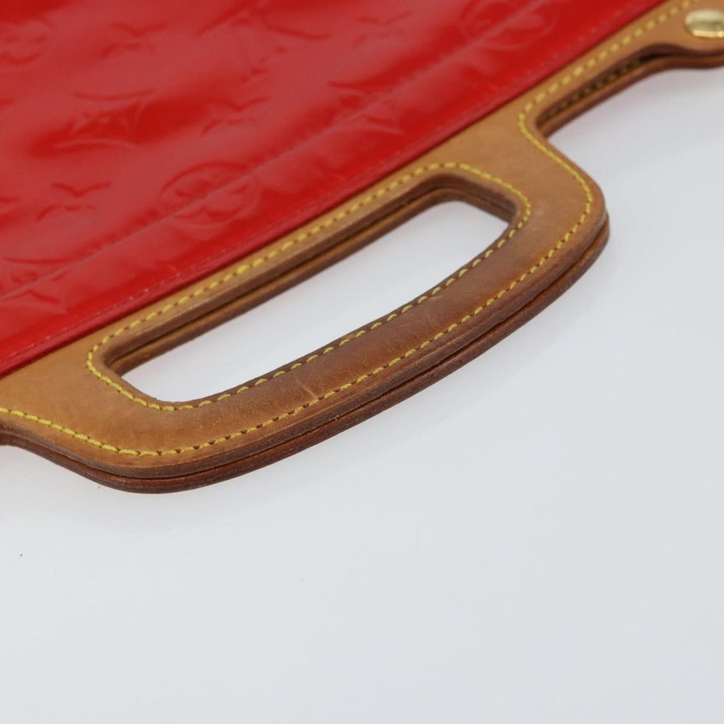 Louis Vuitton Stanton Handbag Monogram Vernis Red Patent_Leather Tote Bag Bag (Pre-Owned)