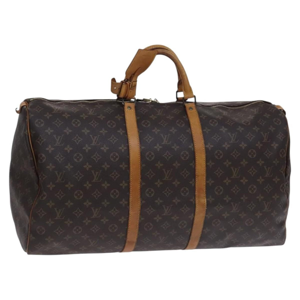 Louis Vuitton Keepall Bag Monogram Canvas Brown Canvas Travel Bag Bag (Pre-Owned)