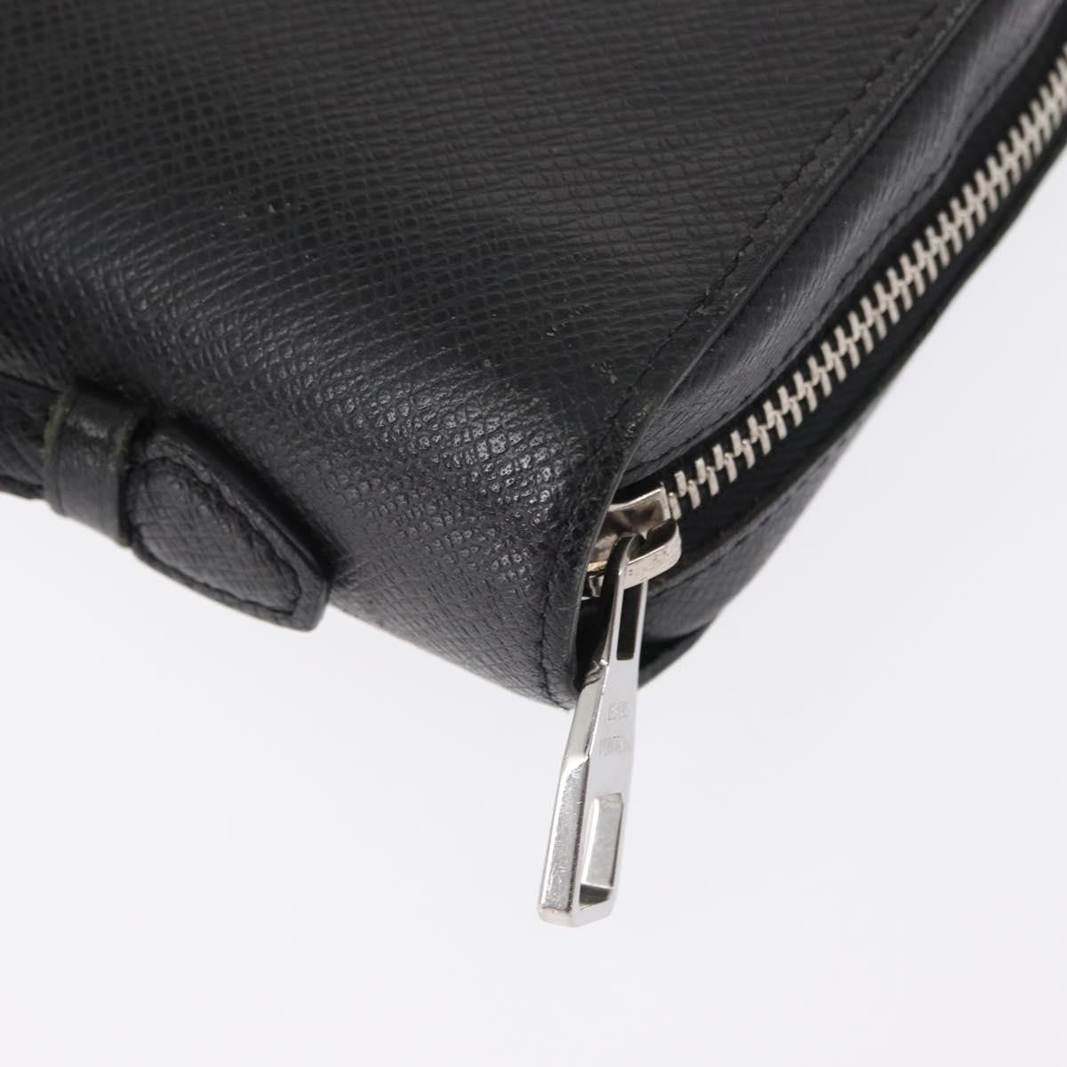 Louis Vuitton Zippy Xl Taiga Leather Black Leather Wallets Accessory (Pre-Owned)