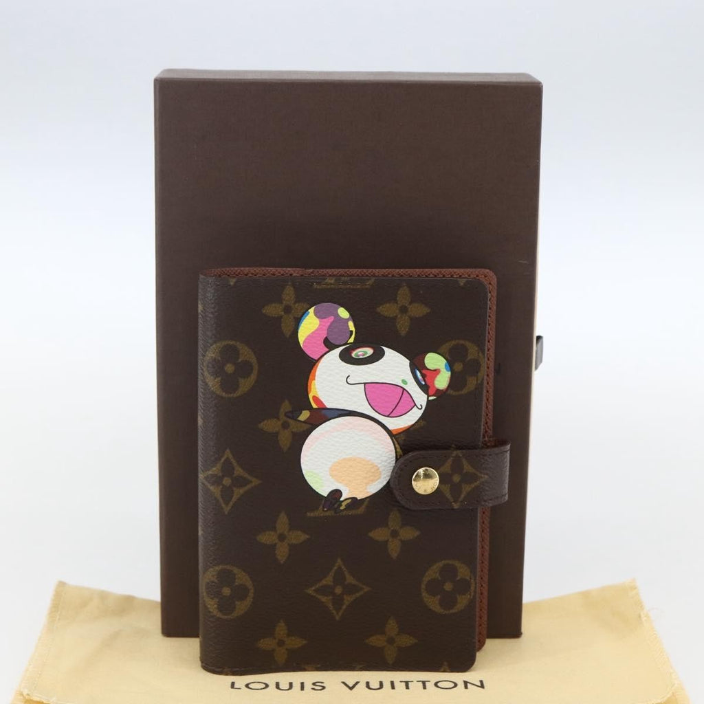 Louis Vuitton Agenda Cover Monogram Panda Brown Canvas Wallets Accessory (Pre-Owned)