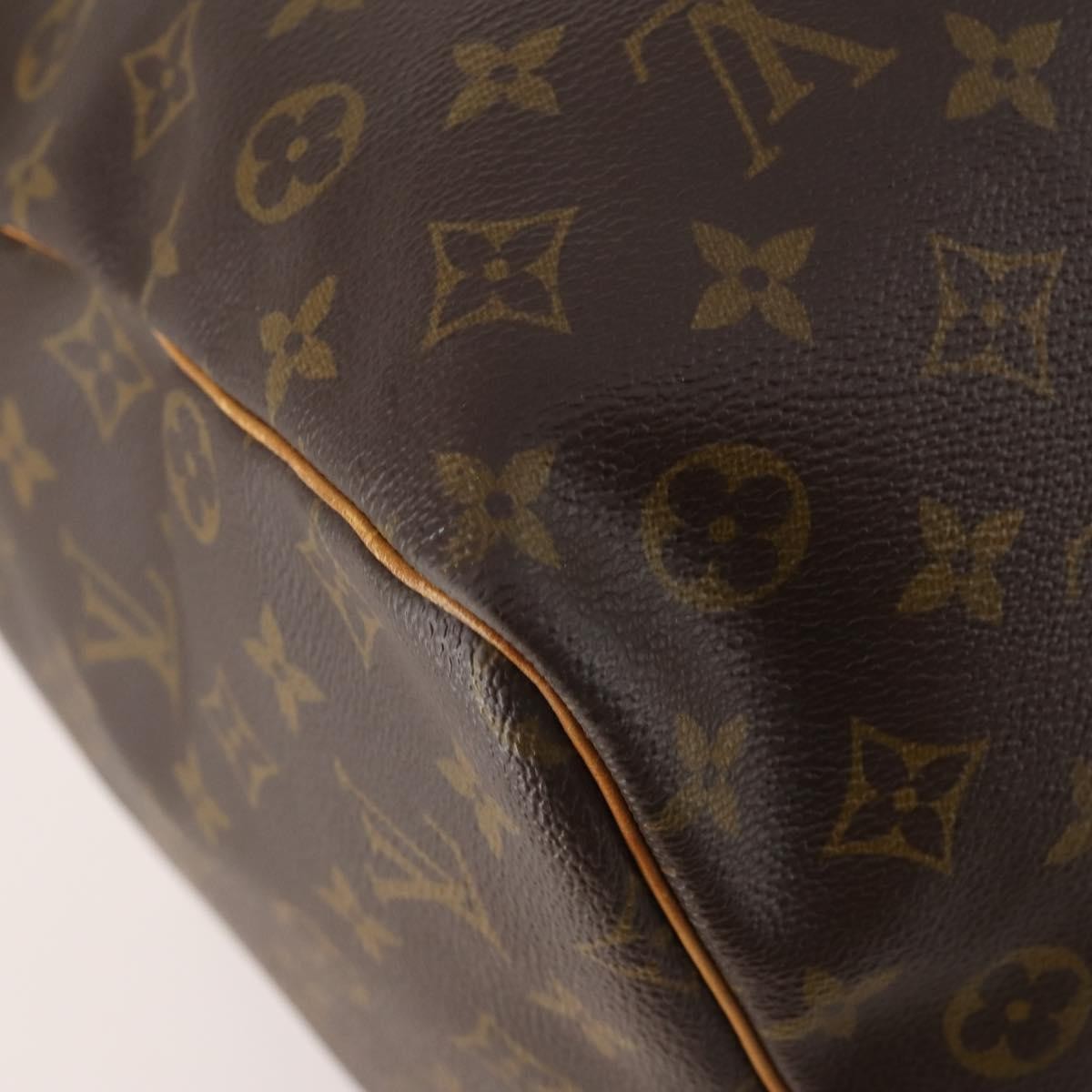 Louis Vuitton Keepall Bag Monogram Canvas Brown Canvas Travel Bag Bag (Pre-Owned)