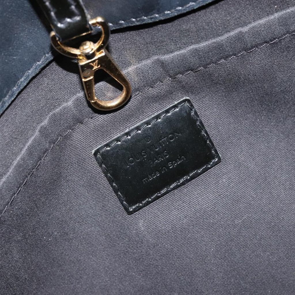 Louis Vuitton Montaigne Handbag Monogram Vernis Black Patent_Leather Handbag (Pre-Owned)