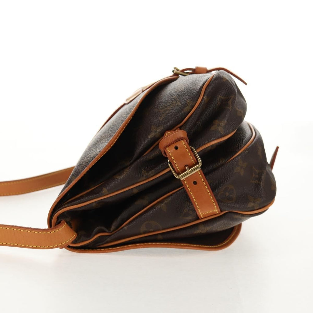 Louis Vuitton Saumur Handbag Monogram Canvas Brown Canvas Shoulder Bag Bag (Pre-Owned)