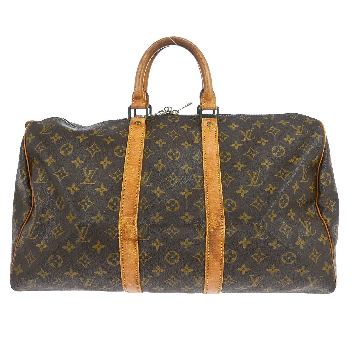 Louis Vuitton Keepall Bag Monogram Canvas Brown Canvas Travel Bag Bag (Pre-Owned)