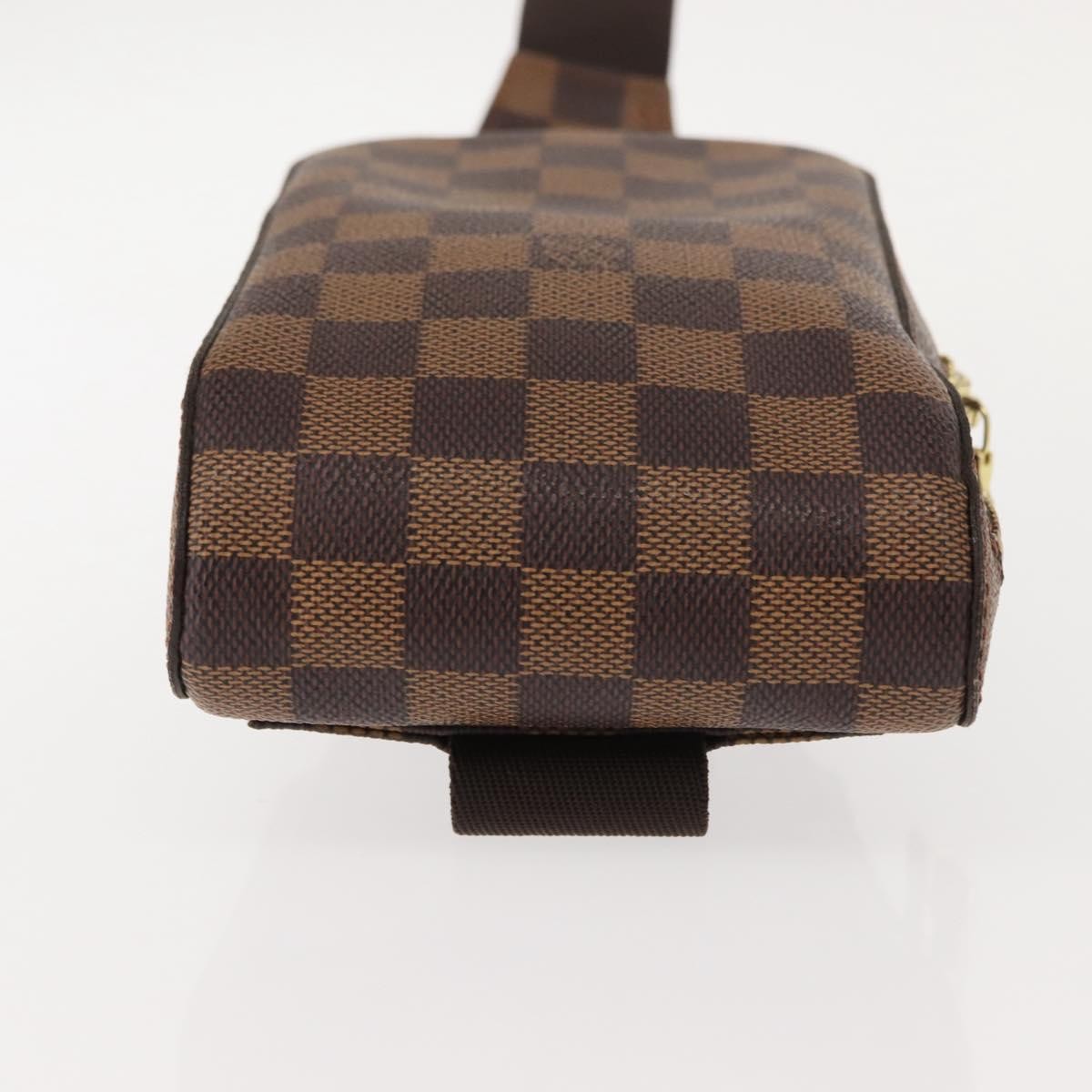 Louis Vuitton Geronimos Waist Bag Damier Brown Canvas Shoulder Bag Bag (Pre-Owned)