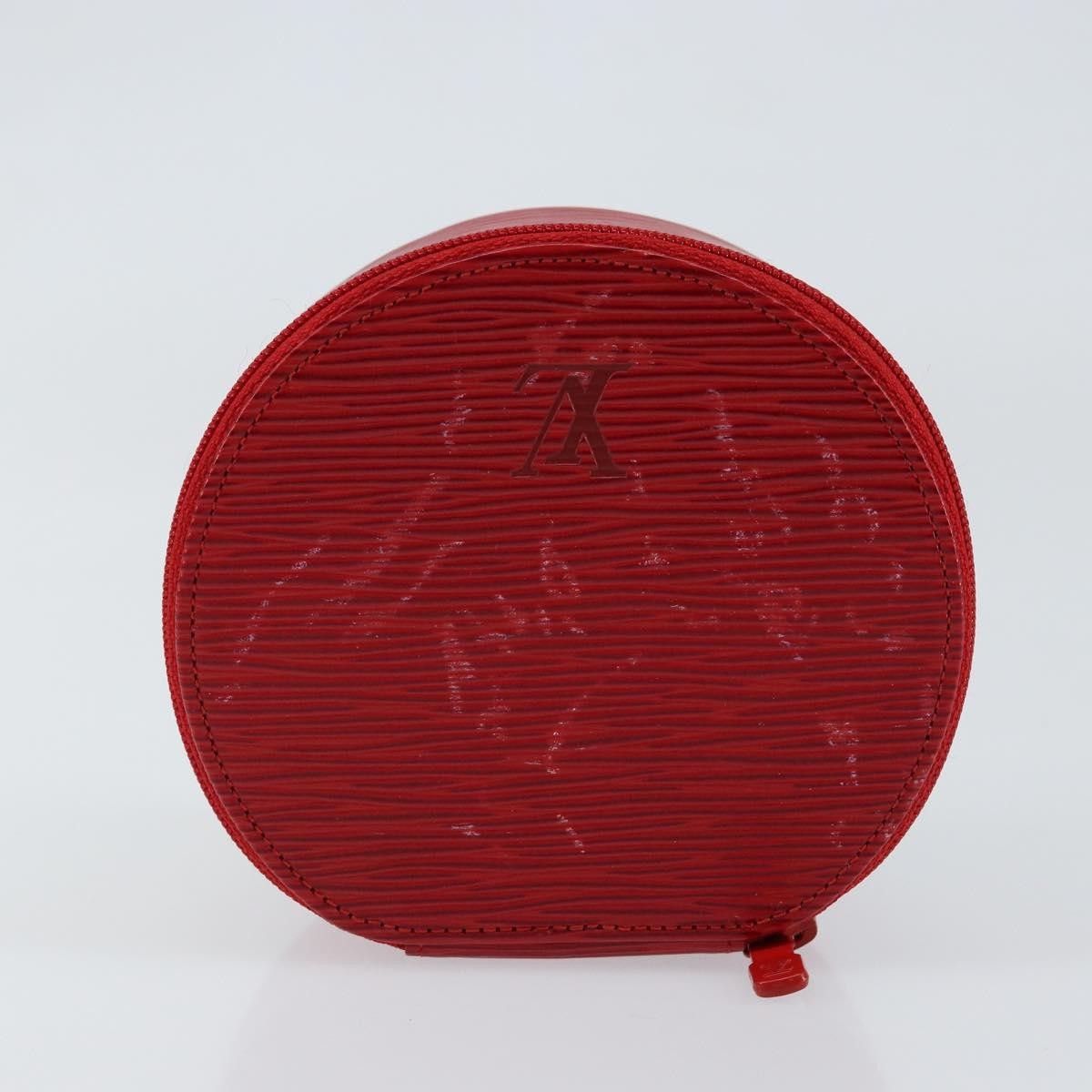 Louis Vuitton Ecrin Bijoux Pouch Epi Leather Red Leather Jewelry Set Jewelry (Pre-Owned)