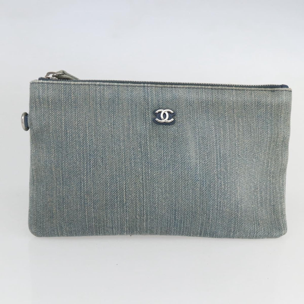 Chanel Deauville Nm Tote Denim Blue Denim_Jeans Tote Bag Bag (Pre-Owned)