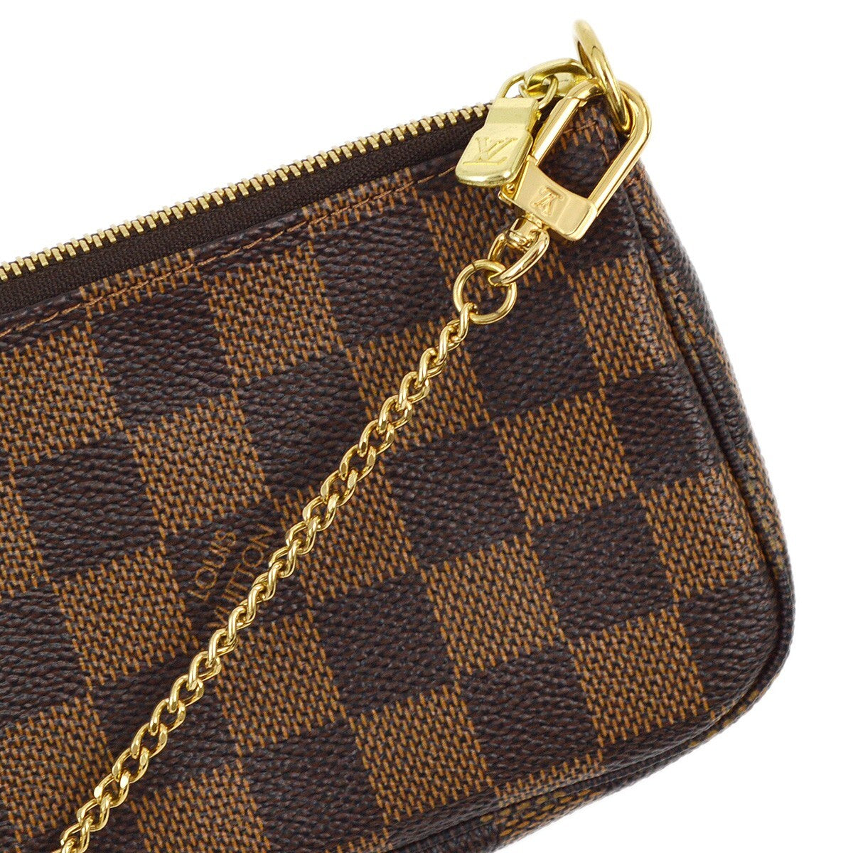 Louis Vuitton Pochette Accessoires Limited Edition Damier Brown Canvas Clutche & Pouche Bag (Pre-Owned)
