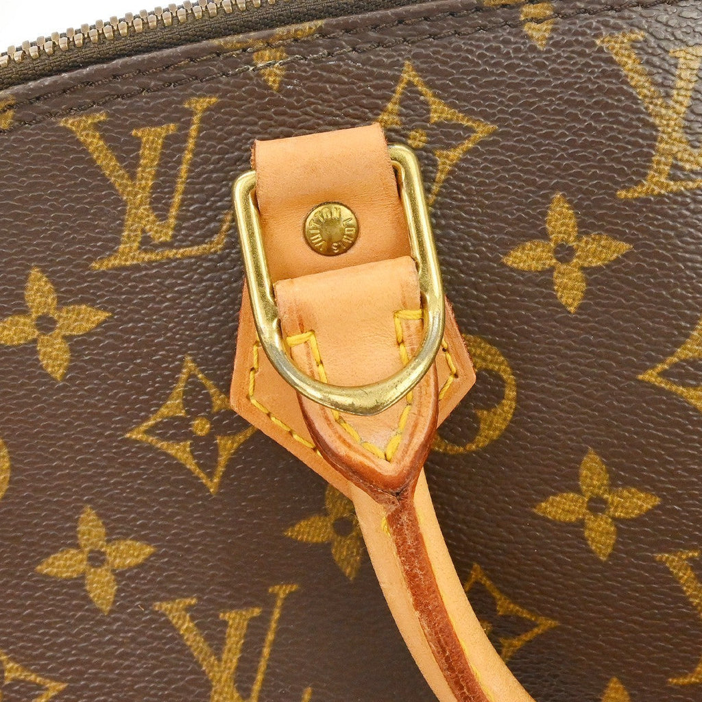 Louis Vuitton Alma Handbag Monogram Canvas Brown Canvas Handbag (Pre-Owned)