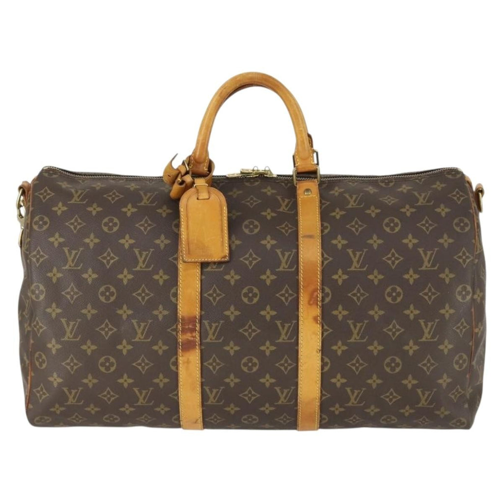 Louis Vuitton Keepall Bag Monogram Canvas Brown Canvas Travel Bag Bag (Pre-Owned)