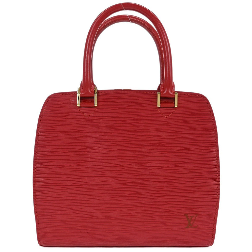 Louis Vuitton Pont Neuf Handbag Epi Leather Red Leather Handbag (Pre-Owned)