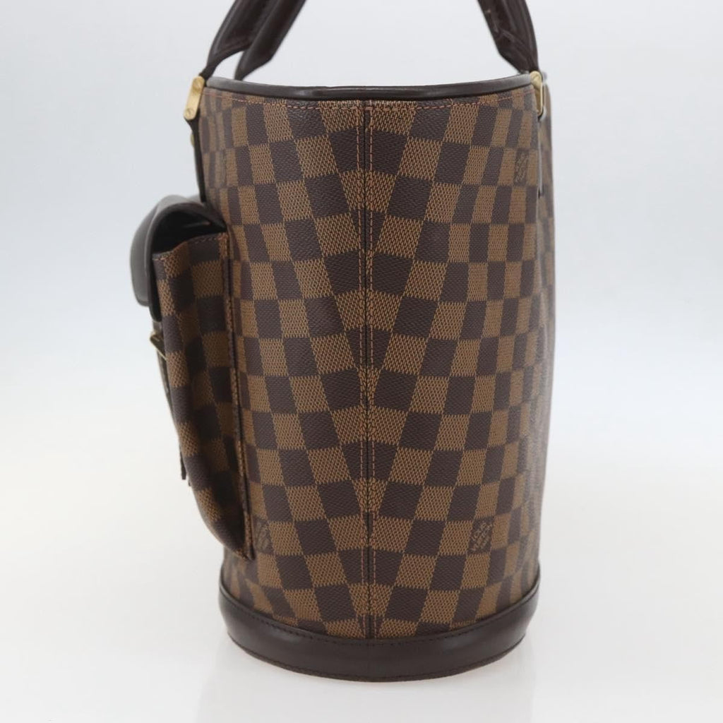 Louis Vuitton Manosque Handbag Damier Brown Canvas Tote Bag Bag (Pre-Owned)