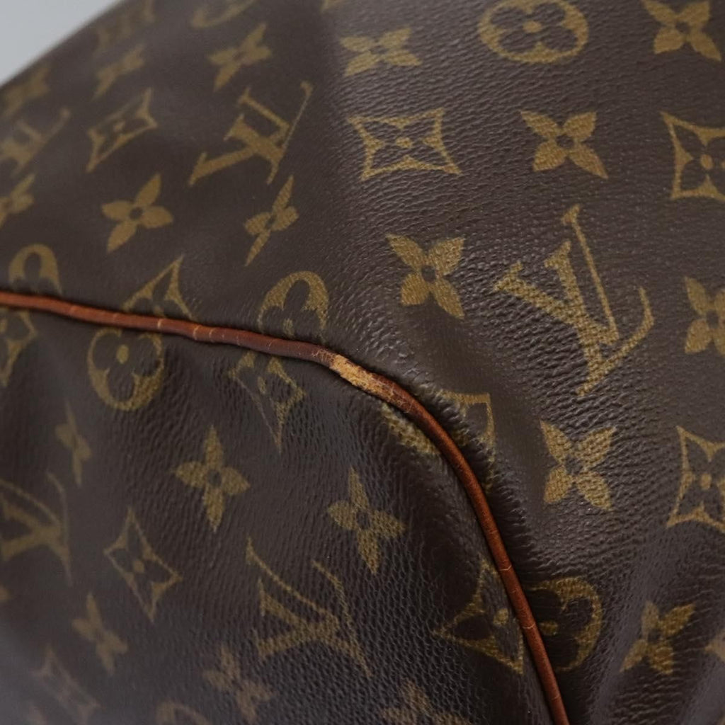 Louis Vuitton Keepall Bag Monogram Canvas Brown Canvas Travel Bag Bag (Pre-Owned)