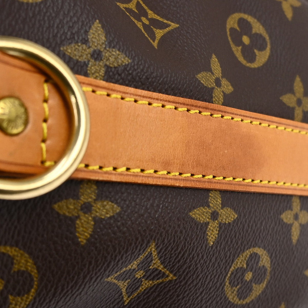 Louis Vuitton Keepall Bandouliere Bag Monogram Canvas Brown Canvas Handbag (Pre-Owned)