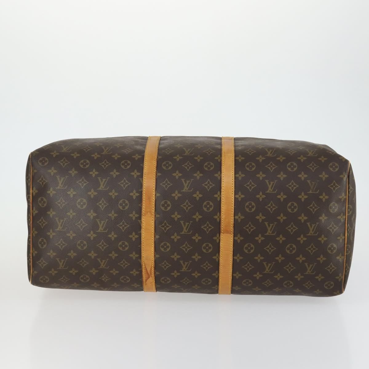 Louis Vuitton Keepall Bag Monogram Canvas Brown Canvas Travel Bag Bag (Pre-Owned)