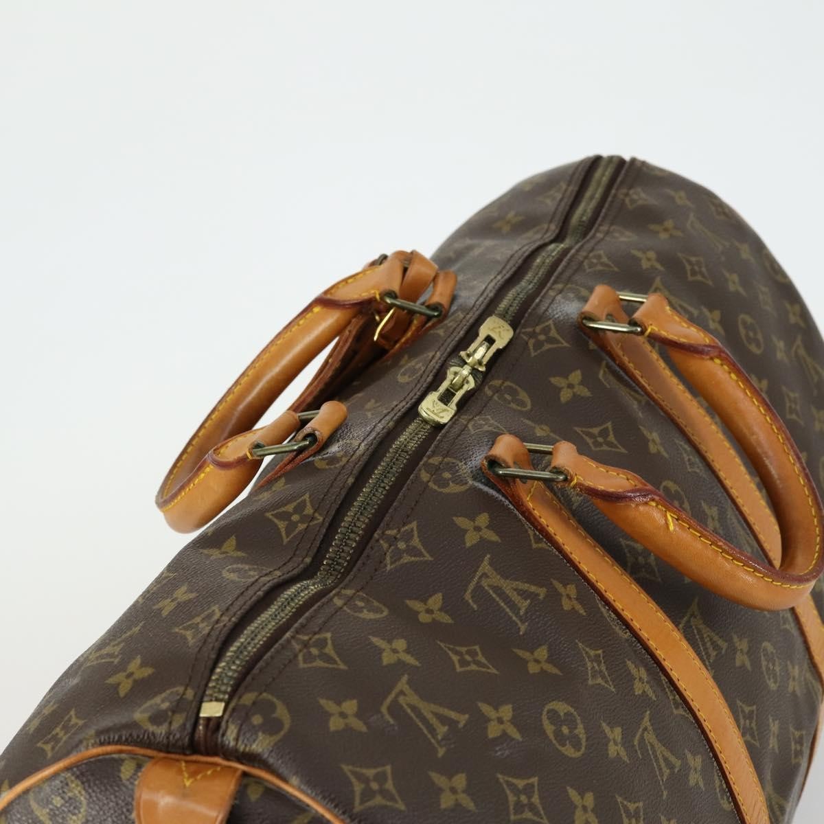 Louis Vuitton Keepall Bag Monogram Canvas Brown Canvas Travel Bag Bag (Pre-Owned)
