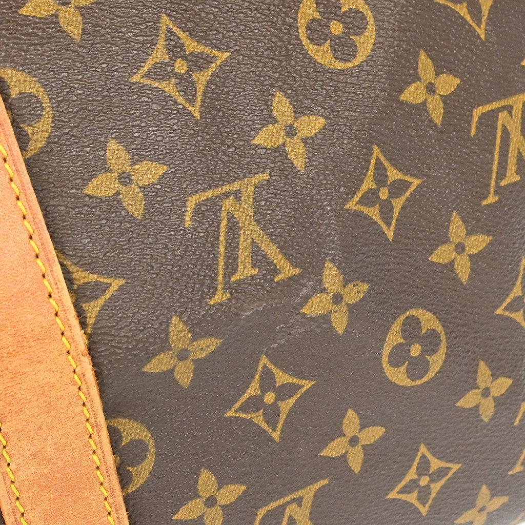 Louis Vuitton Keepall Bag Monogram Canvas Brown Canvas Travel Bag Bag (Pre-Owned)