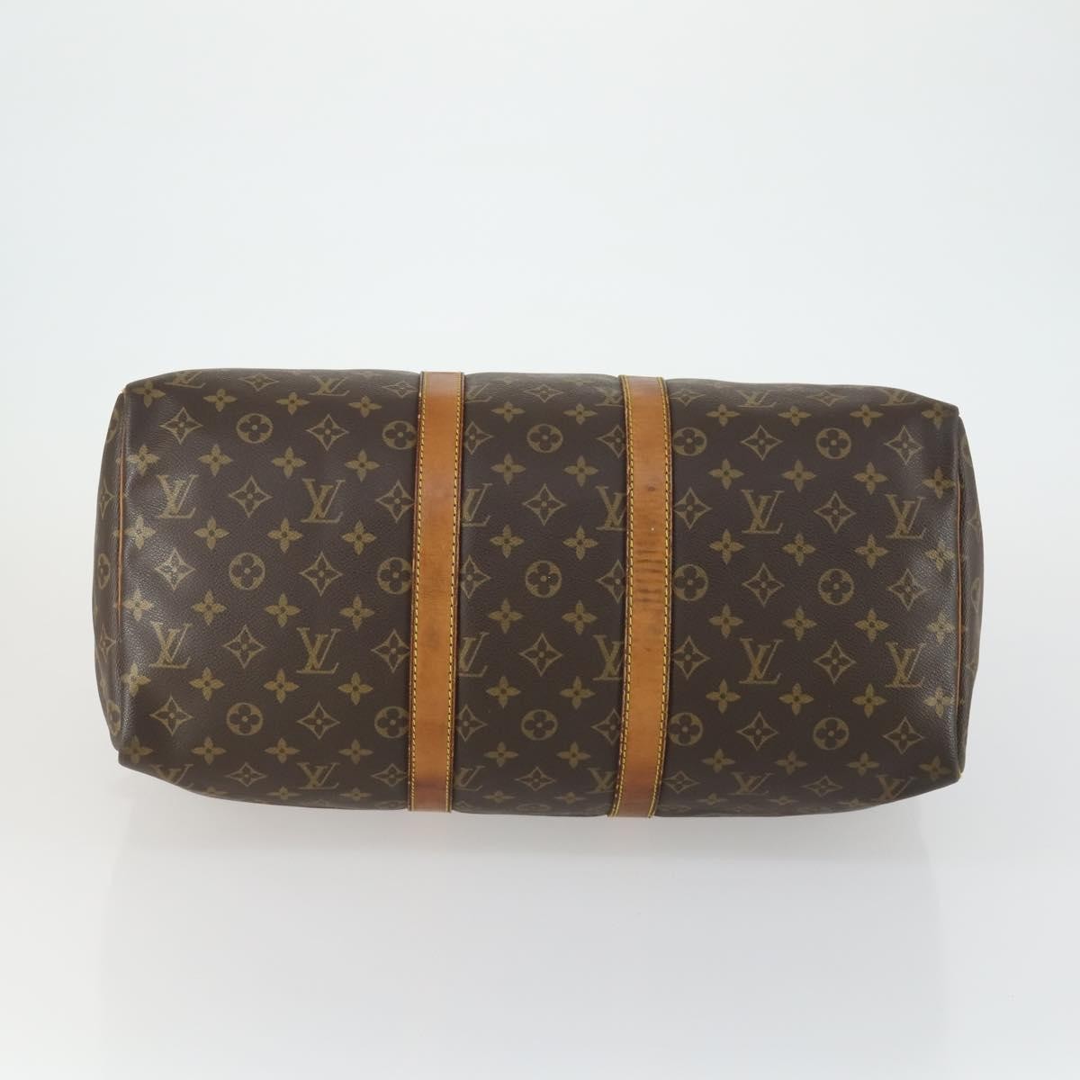 Louis Vuitton Keepall Bag Monogram Canvas Brown Canvas Travel Bag Bag (Pre-Owned)