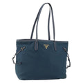 Prada Vintage Tote Tessuto Navy Nylon Tote Bag Bag (Pre-Owned)