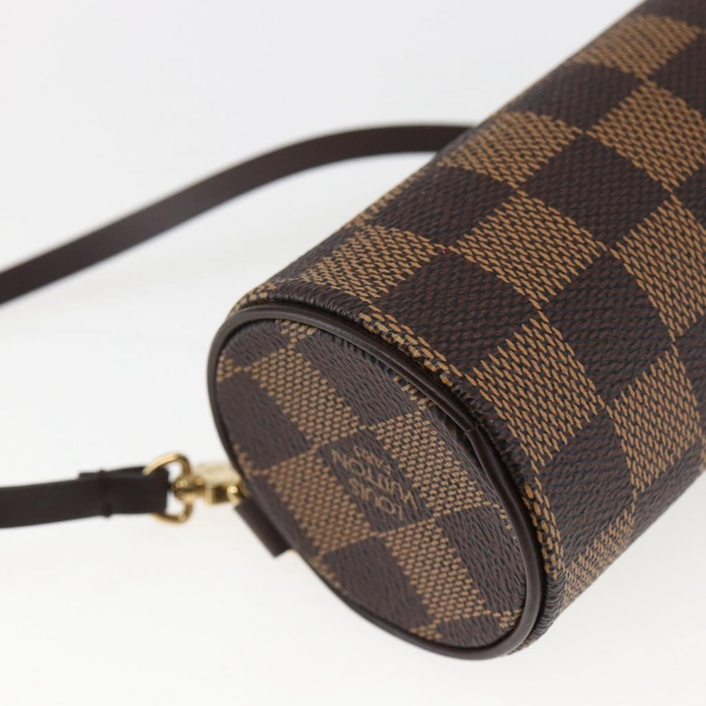 Louis Vuitton Papillon Pochette Damier Brown Canvas Clutche & Pouche Bag (Pre-Owned)