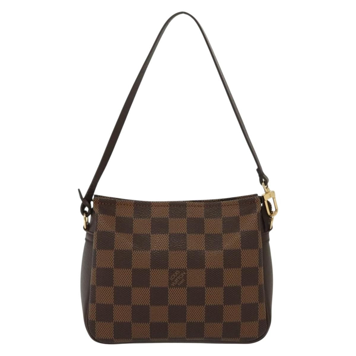Louis Vuitton Trousse Make Up Bag Damier Canvas Brown Canvas Shoulder Bag Bag (Pre-Owned)