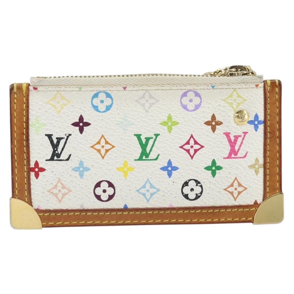 Louis Vuitton Pochette Clés Nm Monogram Multicolor Canvas White Canvas Wallets Accessory (Pre-Owned)