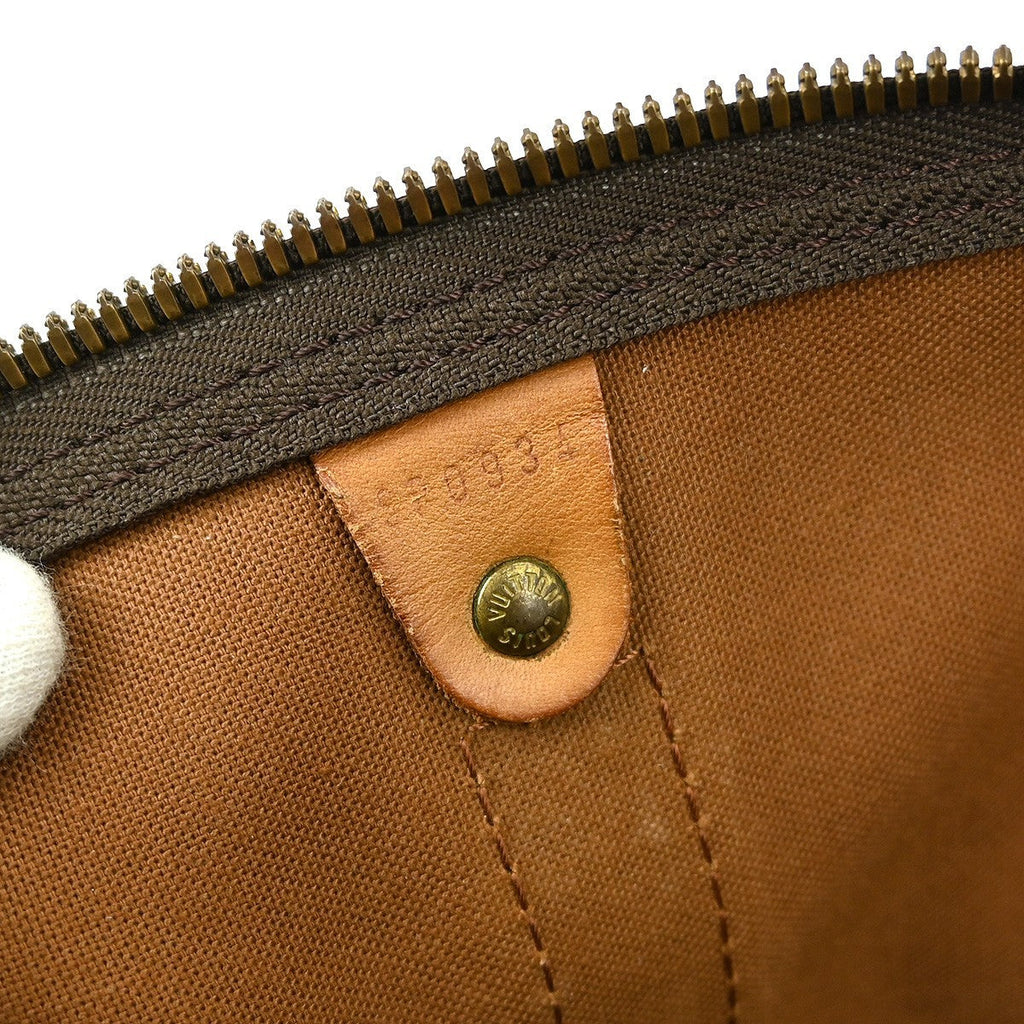 Louis Vuitton Keepall Bag Monogram Canvas Brown Canvas Travel Bag Bag (Pre-Owned)