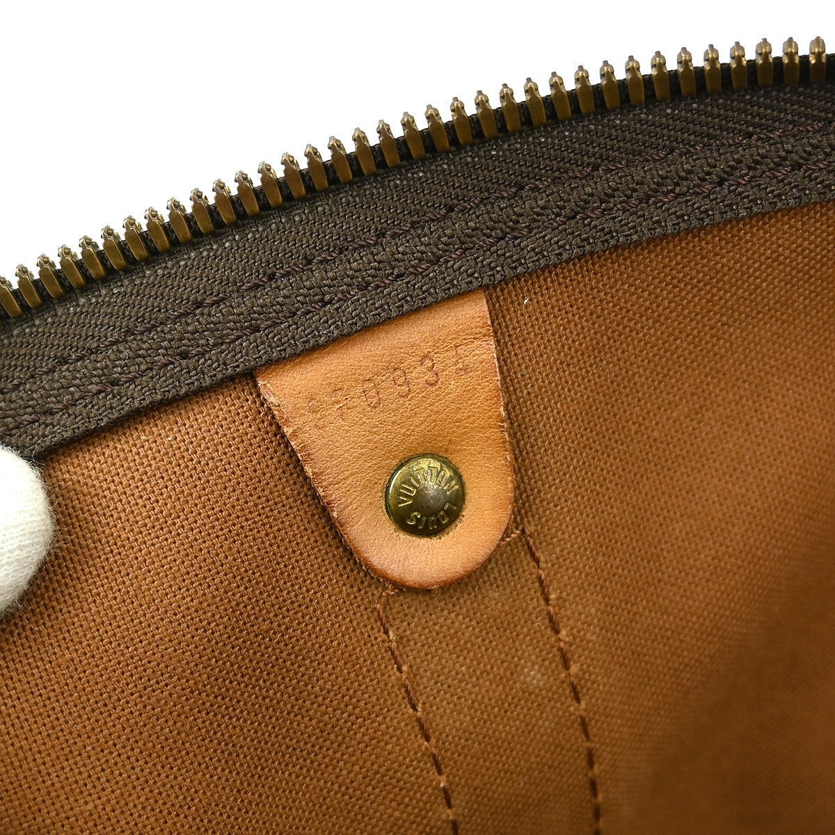 Louis Vuitton Keepall Bag Monogram Canvas Brown Canvas Travel Bag Bag (Pre-Owned)