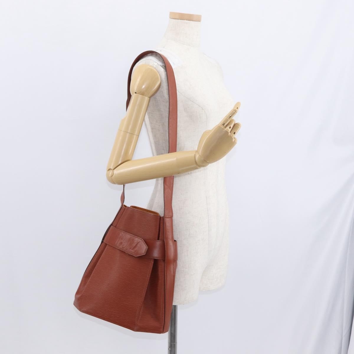 Louis Vuitton Vintage Sac D'epaule Handbag Epi Leather Brown Leather Shoulder Bag Bag (Pre-Owned)