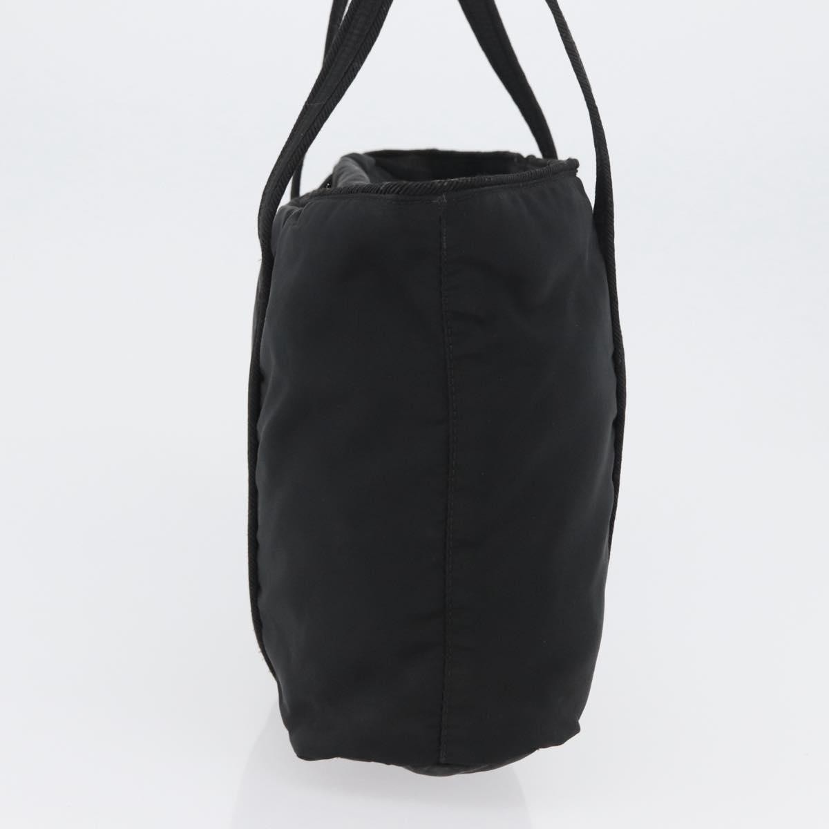 Prada Vintage Zip Tote Tessuto Black Nylon Tote Bag Bag (Pre-Owned)